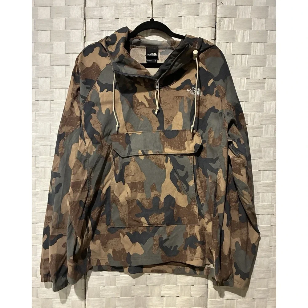 The North Face Fanorak 2.0 Camo Packable Anorak Windbreaker Jacket Mens XL